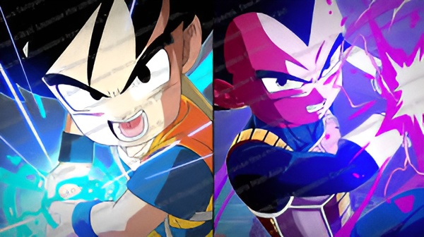 Mini Goku and Mini Vegeta face off in Dragon Ball Sparking Zero trailer