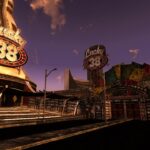 Fallout Season 2 leaked set photo showcasing the neon-lit New Vegas Strip, teasing the next chapter of the hit Prime Video series.