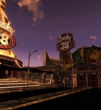 Fallout Season 2 leaked set photo showcasing the neon-lit New Vegas Strip, teasing the next chapter of the hit Prime Video series.