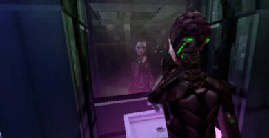 Ghost Sector sci-fi horror game 2026 gameplay screenshot showing eerie space station