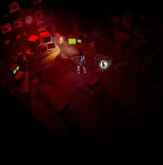 Screenshot of I Hate This Place game showing a dark forest with eerie lighting and a player character holding a flashlight