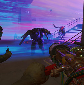FBC: Firebreak game art showing futuristic battle with soldiers in high-tech armor.