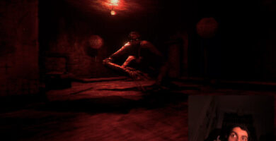 Webcam interface in Eyes Never Wake game setup