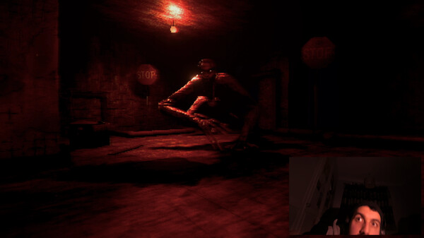 Webcam interface in Eyes Never Wake game setup