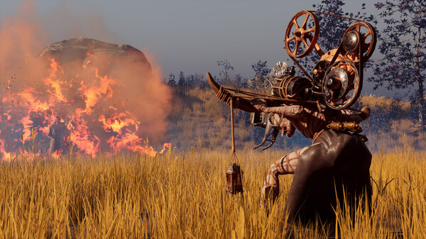 Gameplay screenshot of Nightingale's Victorian fantasy world showing survival and crafting elements.