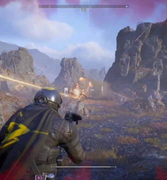 Helldivers 2 gameplay with high-action visuals on PC