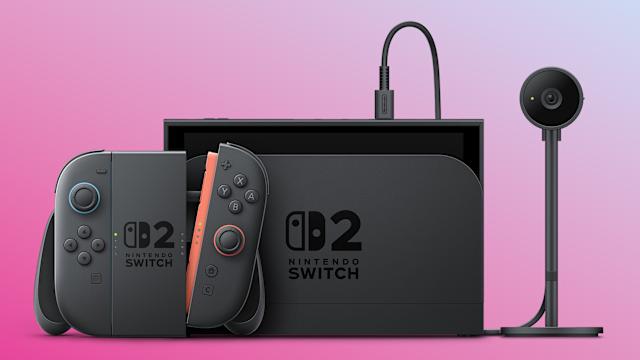Nintendo Switch 2 and Cyberpunk 2077 cartridge concept with 64GB label