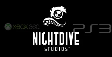 Nightdive Studios logo over a collage of PS3 and Xbox 360 game covers like The Darkness, Quake, and Lost Odyssey