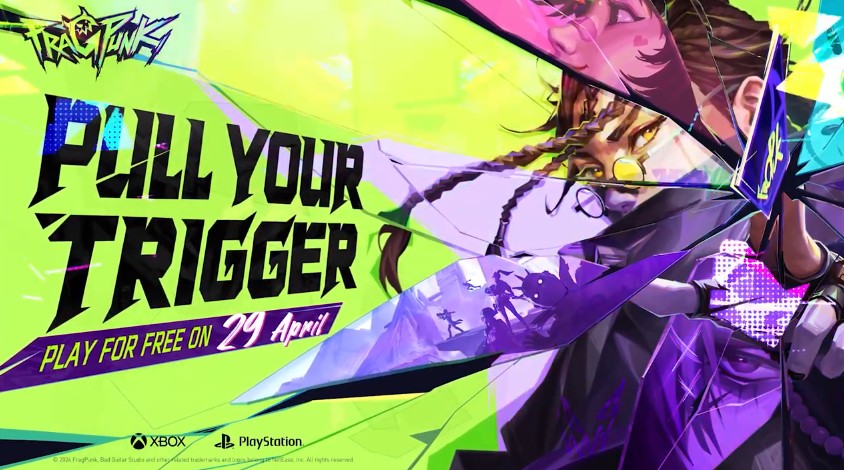 FragPunk console gameplay trailer screenshot featuring PS5 and Xbox action