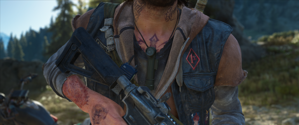Deacon St. John with new flashlight detail in Days Gone Remastered