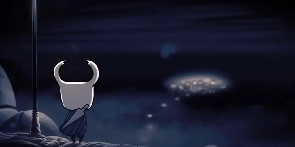 Early concept art of Hollow Knight showcasing minimalist game design ideas
