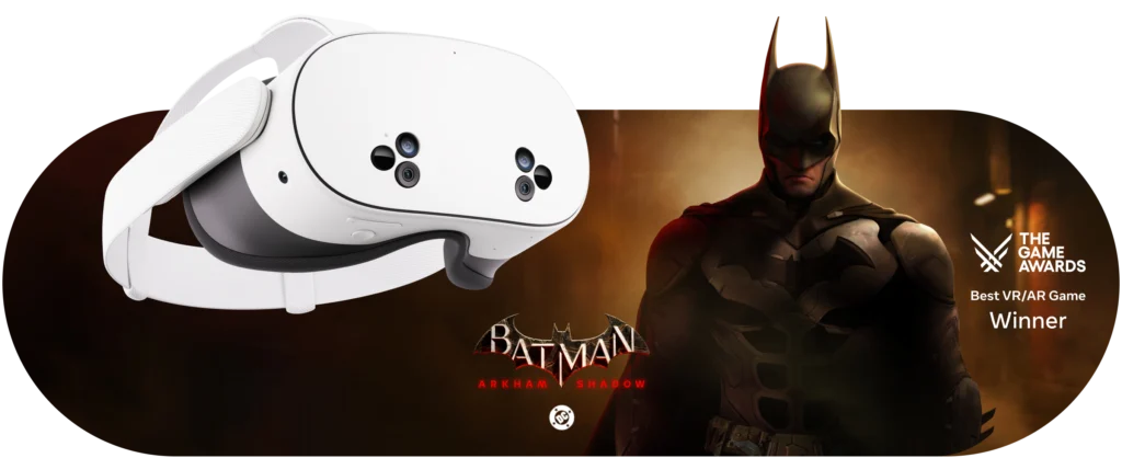Meta Quest 3S VR Headset with $30 Discount and Free Batman Game Offer