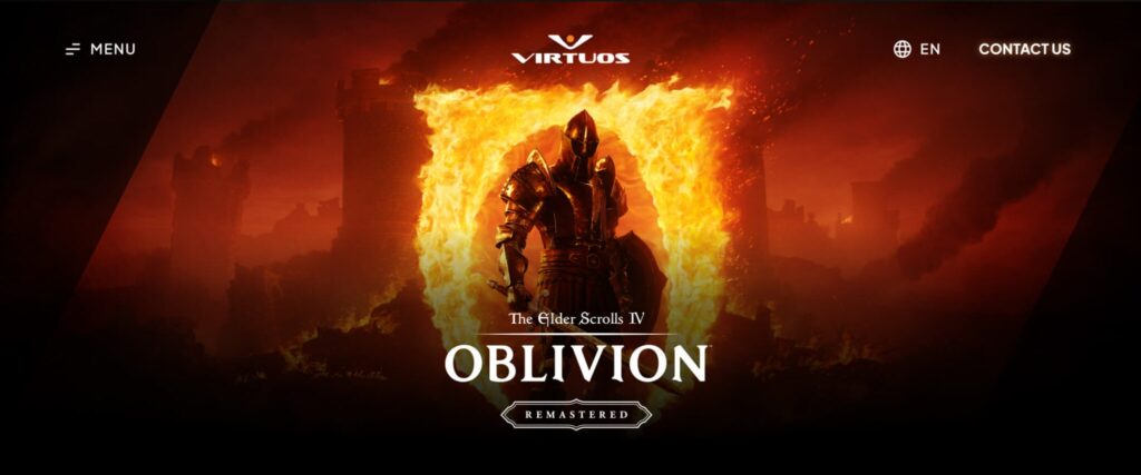 Leaked Oblivion remaster screenshot showing improved graphics and lighting from Virtuos Games