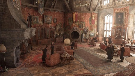 Image showing Hogwarts Legacy gameplay on the Nintendo Switch 2 with enhanced graphics and HDR support