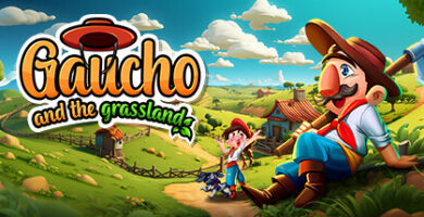 Low-poly farming scene from Gaucho and the Grassland featuring a Latin cowboy tending crops.