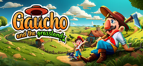 Low-poly farming scene from Gaucho and the Grassland featuring a Latin cowboy tending crops.