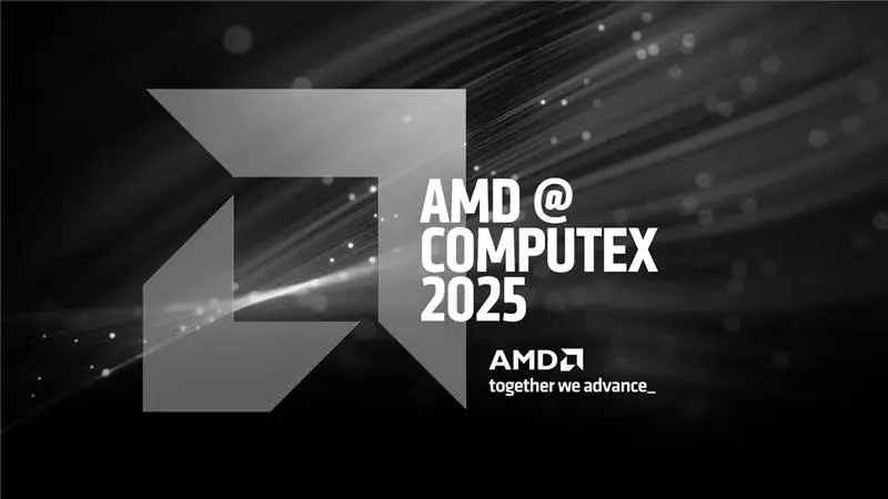 Official AMD Radeon RX 9060 XT specs table displayed at Computex 2025