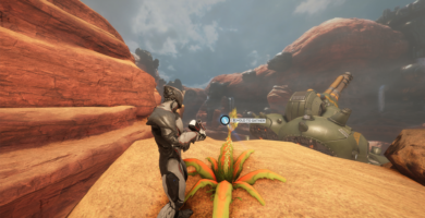 Official Warframe Devstream screenshot showing new player tutorial interface and updated UI elements.