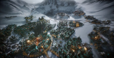 Frostpunk 2 gameplay showing new map The Pit and updated Generator UI
