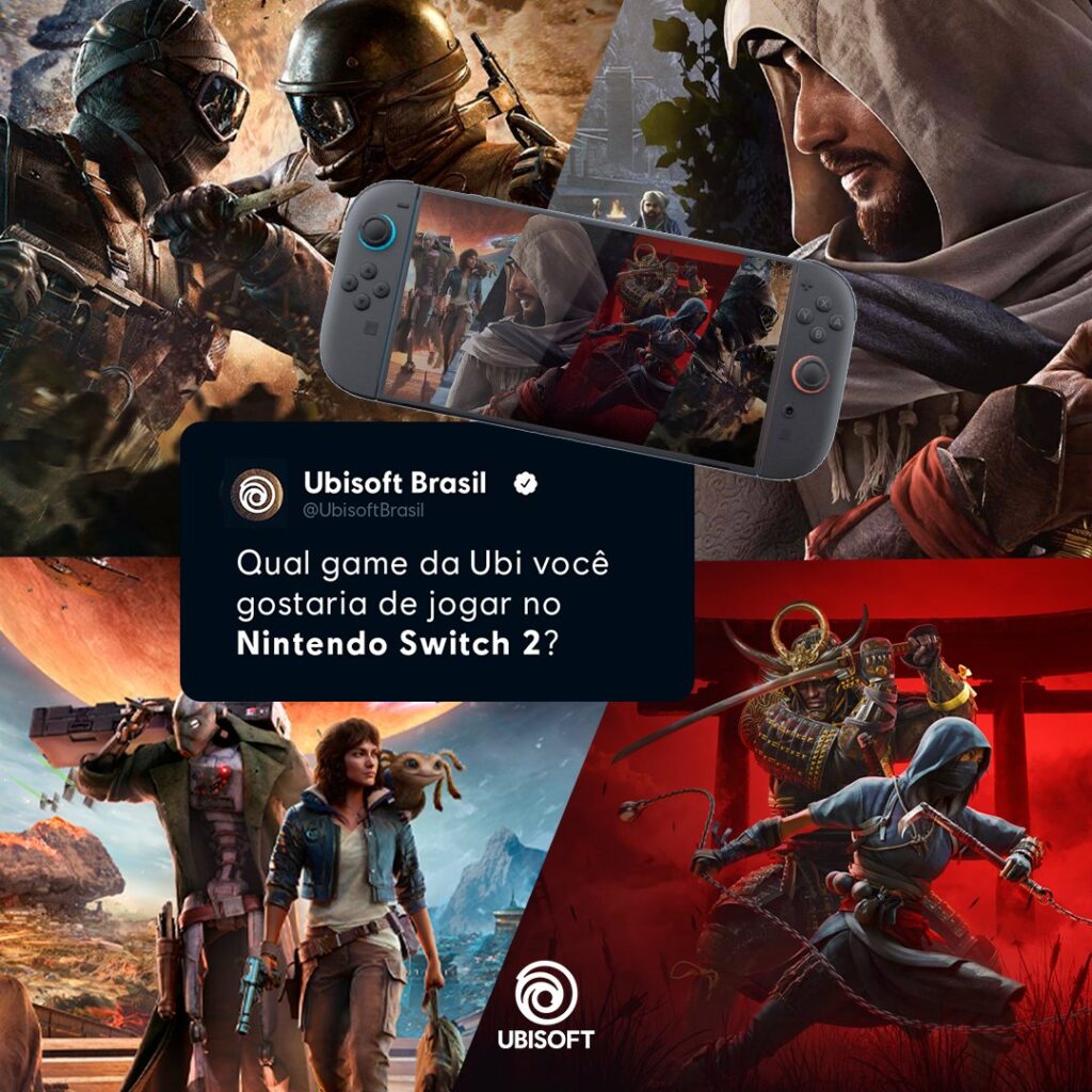 Ubisoft, Nintendo Switch 2, Assassin's Creed Mirage, Rainbow Six Siege, Ubisoft Brazil, Star Wars Outlaws, gaming rumors, Nintendo news, Switch 2 launch, video game leaks