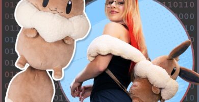 Penny’s Eevee backpack replica from Pokémon Scarlet and Violet, available now in the US