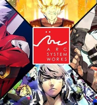 Arc System Works logo with Nintendo Switch 2 console and fighting game background