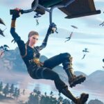 Fortnite character gliding down, showing the mechanics that could be updated in future game modes.