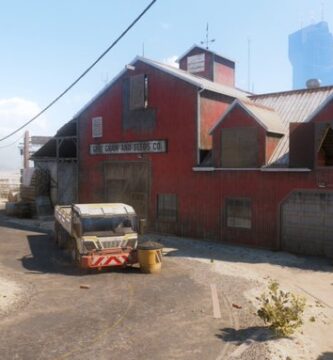 Fringe map remake in Call of Duty: Black Ops 6 multiplayer, showing farm town scenery