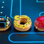 Limited-edition Krispy Kreme Pac-Man doughnuts in retro arcade box