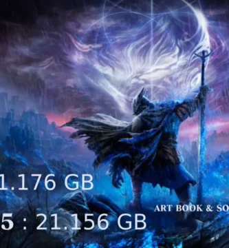 Elden Ring Nightreign PlayStation file size screenshot with artbook and soundtrack details