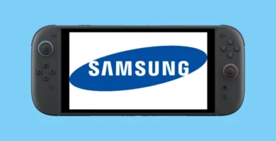 Nintendo Switch 2 console alongside Samsung logo, symbolizing production partnership