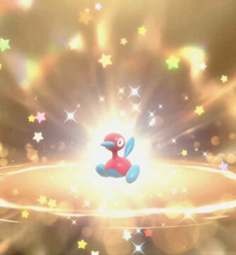 Porygon2 Mystery Gift screen in Pokémon Scarlet and Violet featuring Champion team design