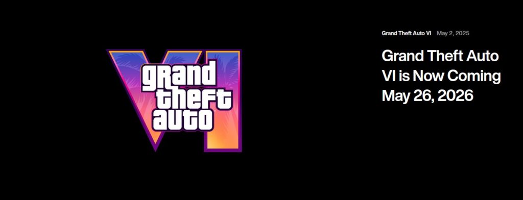 Official Rockstar Games announcement confirming GTA 6 release date delay to May 26, 2026