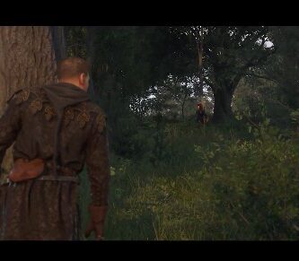 Henry sneaking through a forest in Kingdom Come Deliverance 2 Brushes with Death DLC trailer