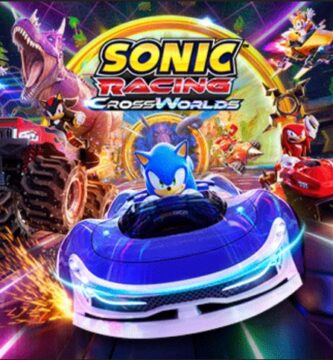 Sonic Racing CrossWorlds promotional art with age rating announcement