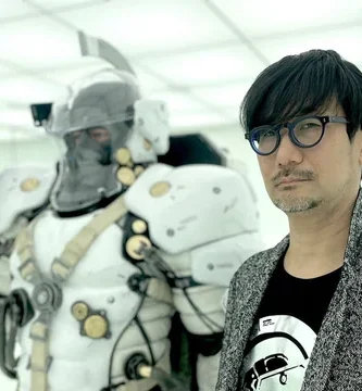 Hideo Kojima at a gaming event discussing Kojima Productions’ future plans