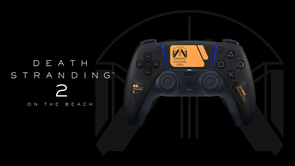 Death Stranding 2 On the Beach PS5 DualSense Controller with Drawbridge insignia