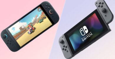 Side-by-side comparison of Nintendo Switch 2 and original Switch hardware specs