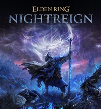 Elden Ring Nightreign promotional artwork showing co-op heroes in a dark fantasy world
