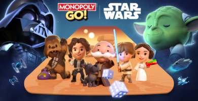 Monopoly GO and Star Wars crossover featuring Skywalker Saga and Mandalorian content