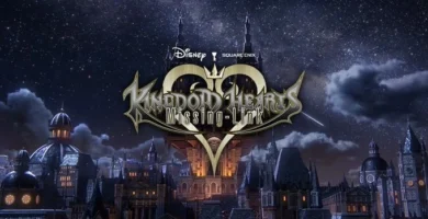 Promotional artwork of Kingdom Hearts Missing-Link showing Keyblade wielder and GPS gameplay concept