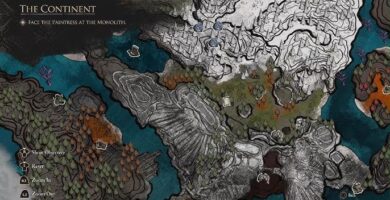 Clair Obscur: Expedition 33 gameplay showing detailed world design without mini-map