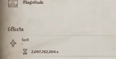 Oblivion Remastered character frozen by magic spell in Cyrodiil landscape