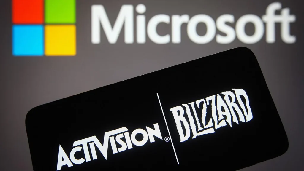 Microsoft and Activision Blizzard logos with "FTC Case Dropped" text overlay