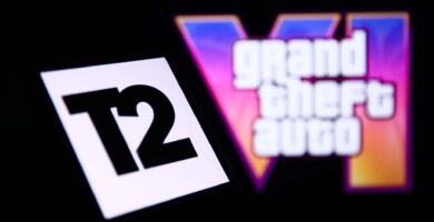Chart showing Take-Two stock price drop following GTA 6 delay announcement