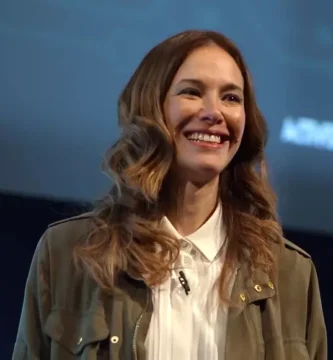 Jade Raymond on stage at a PlayStation event, representing Haven Studios