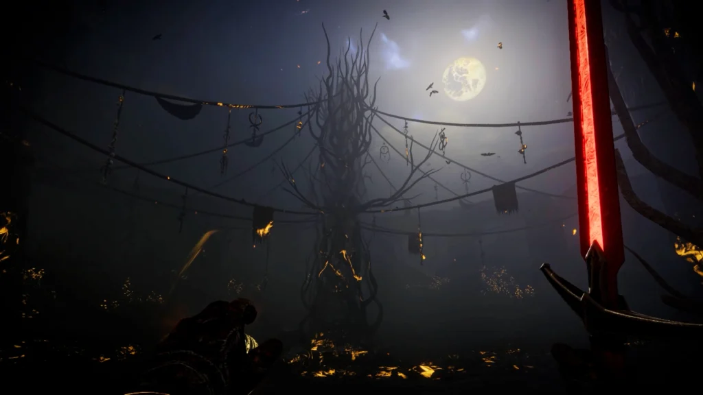 Screenshot of Tainted Grail: The Fall of Avalon showing dark fantasy Arthurian world gameplay