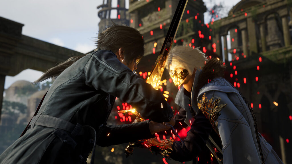 Lost Soul Aside protagonist in combat with glowing energy effects and fantasy environment