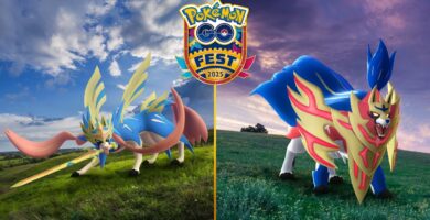 Crowned Sword Zacian and Crowned Shield Zamazenta official reveal in Pokémon GO Fest 2025