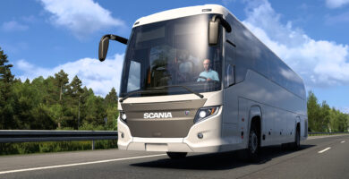 Official teaser for Euro Truck Simulator 2 Project Coaches update with coach bus driving